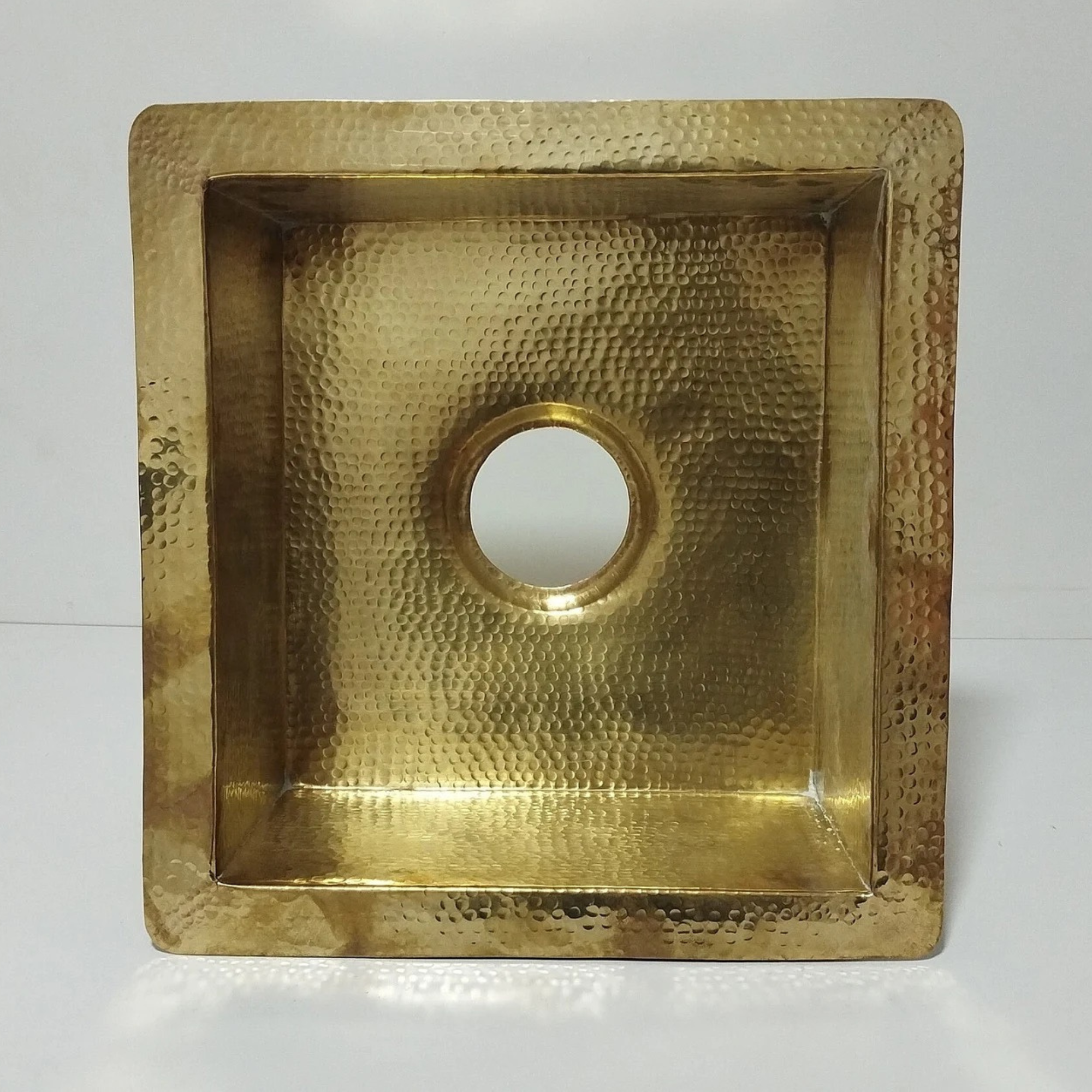 Unlacquered Brass Kitchen Sink - Hammered