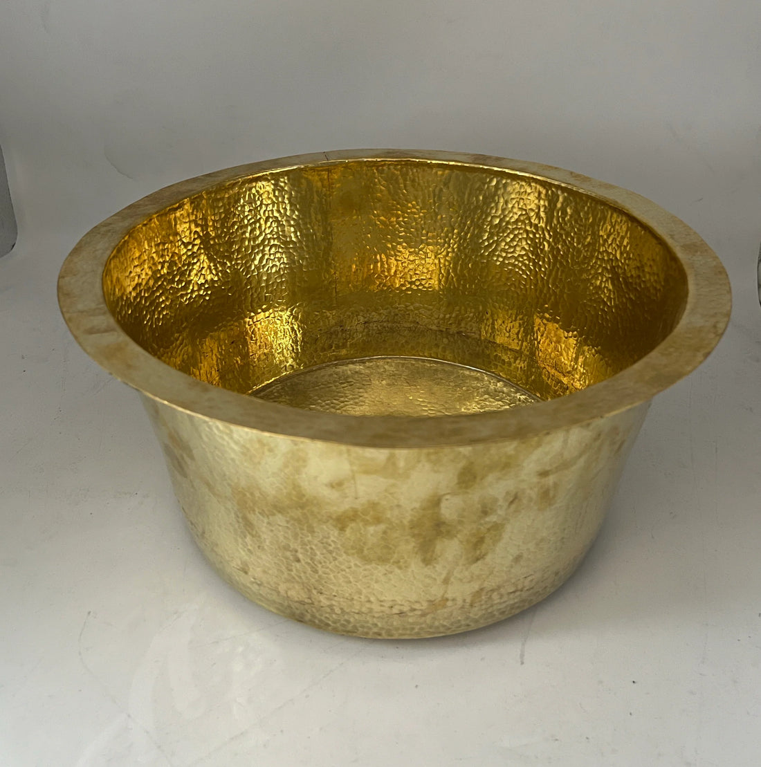 Hammered Brass Round Sink - The House Of Brass