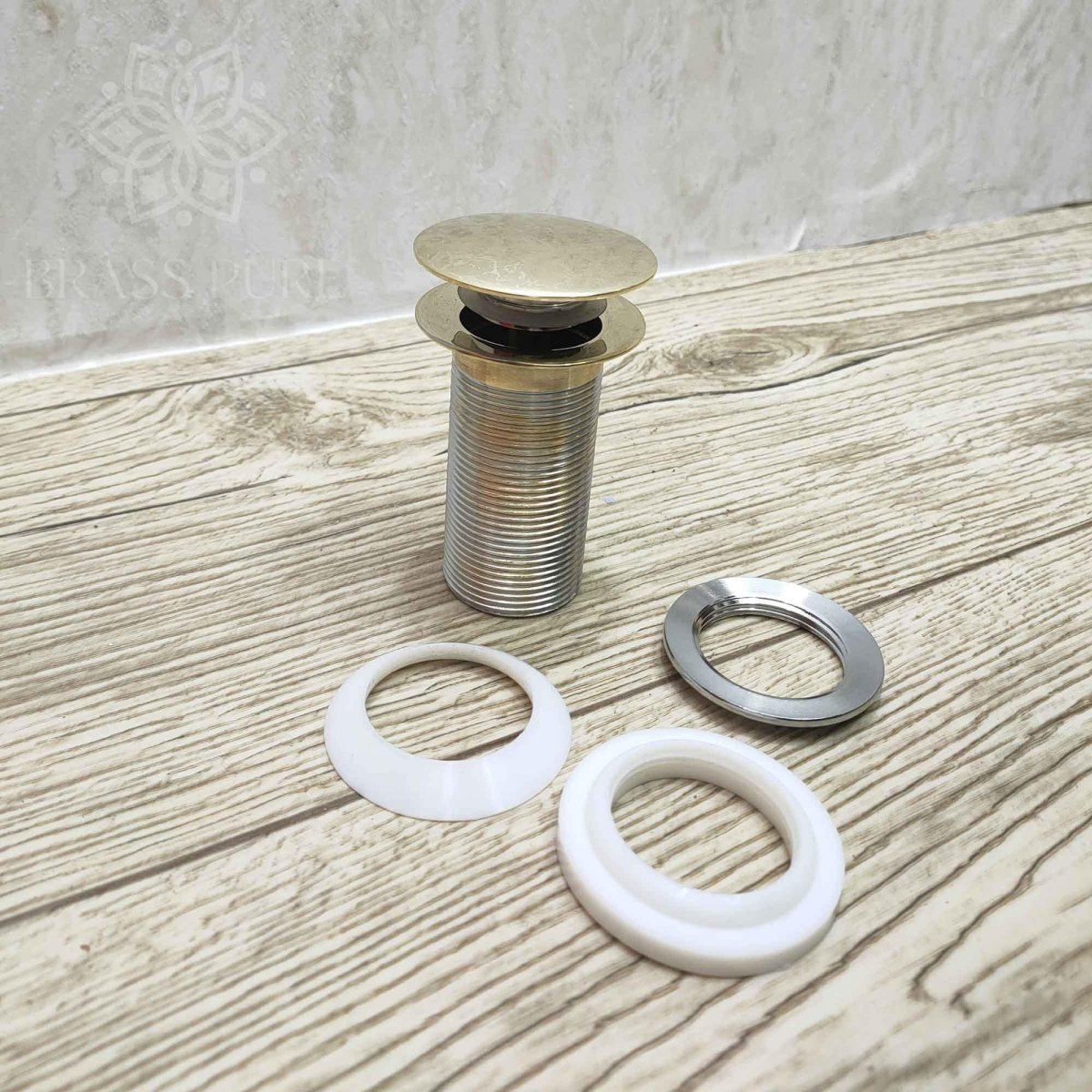 Brass Push-Up Sink Drain - The House Of Brass