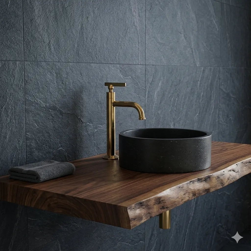 Brass Vessel Sink Faucet – Unlacquered Bathroom Faucet - The House Of Brass