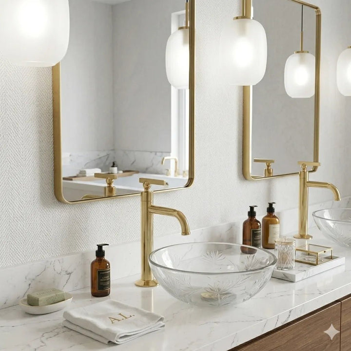 Brass Vessel Sink Faucet – Unlacquered Bathroom Faucet - The House Of Brass