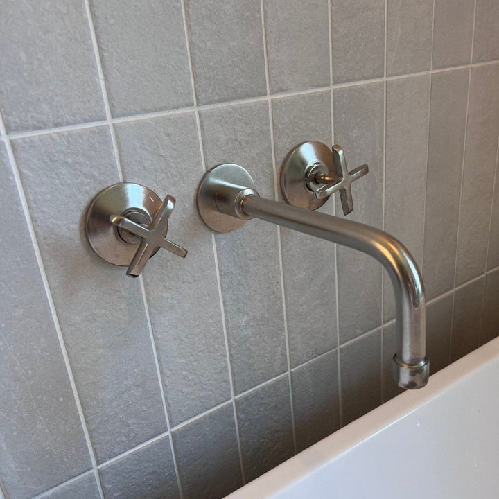 Brushed Nickel Wall Mounted Faucet - The House Of Brass