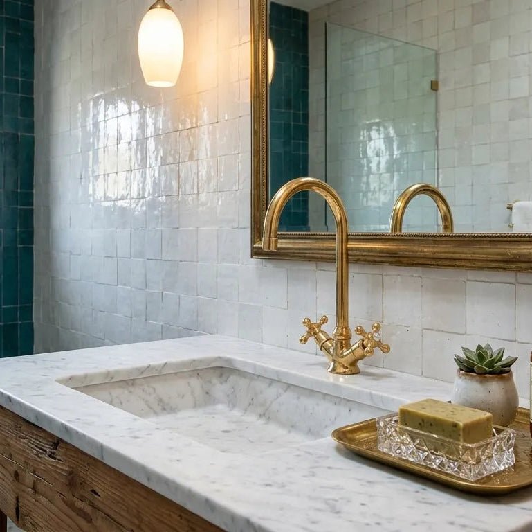 Gooseneck Kitchen Faucet – Unlacquered Brass Design - The House Of Brass