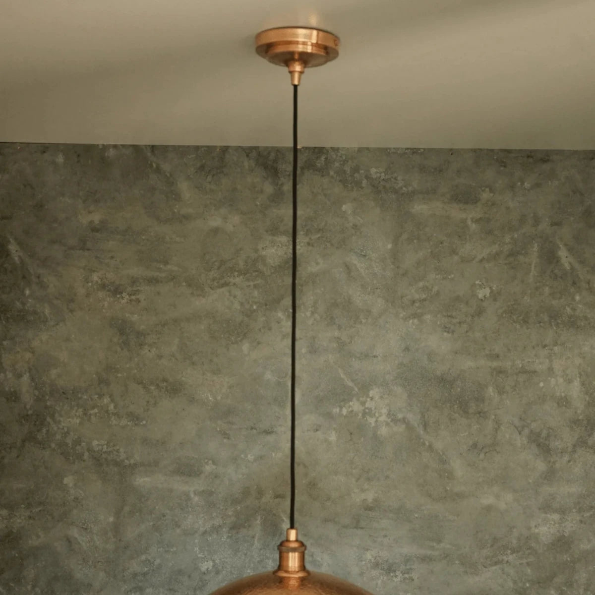 Handcrafted Solid Copper Pendant Light - Vintage Hammered Design - The House Of Brass