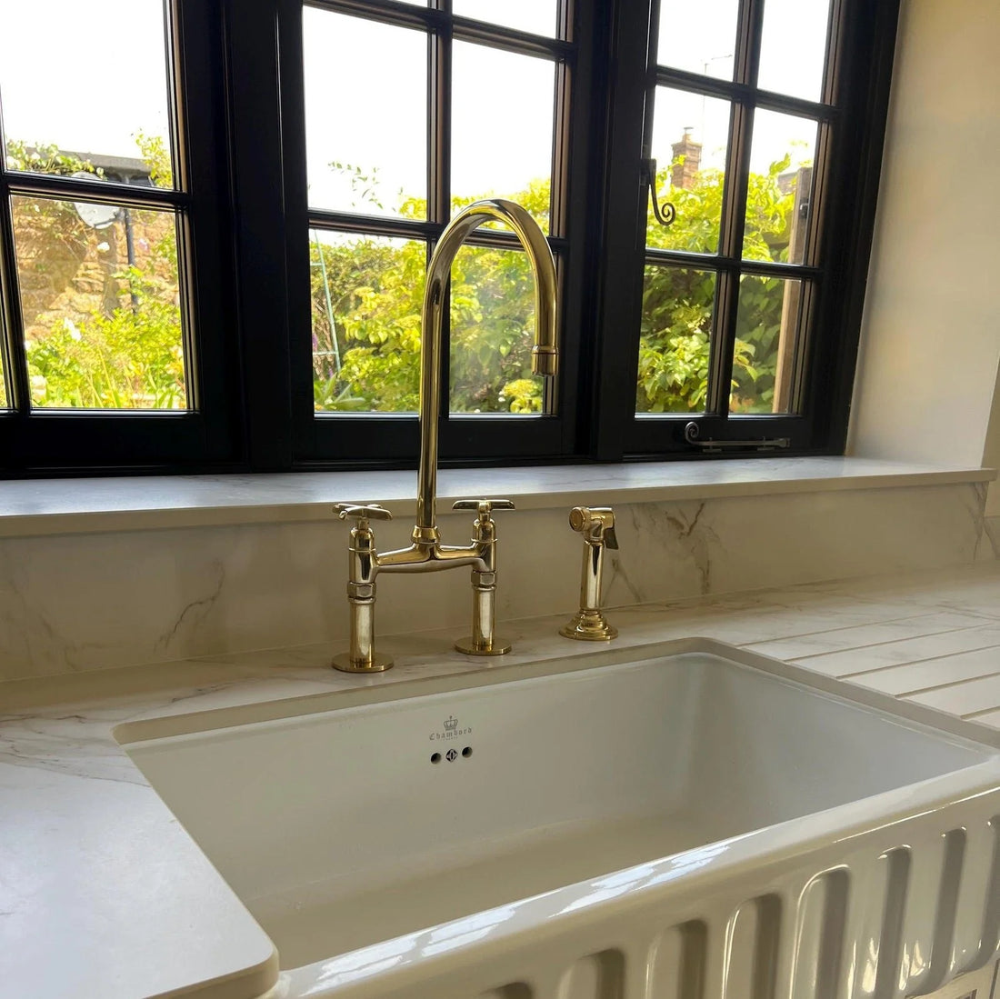 Unlacquered Brass Kitchen Faucet