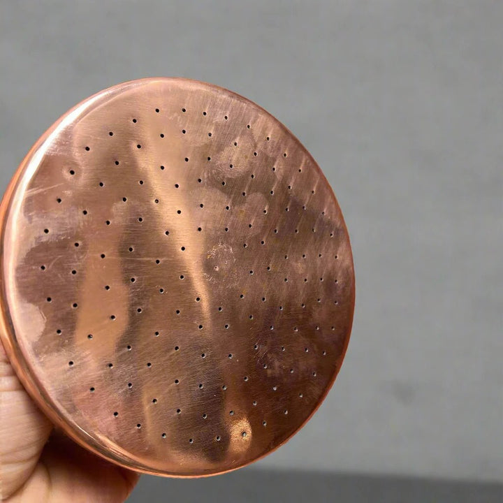 Raw Copper Shower Head | Antique Style - The House Of Brass