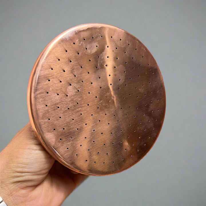 Raw Copper Shower Head | Antique Style - The House Of Brass