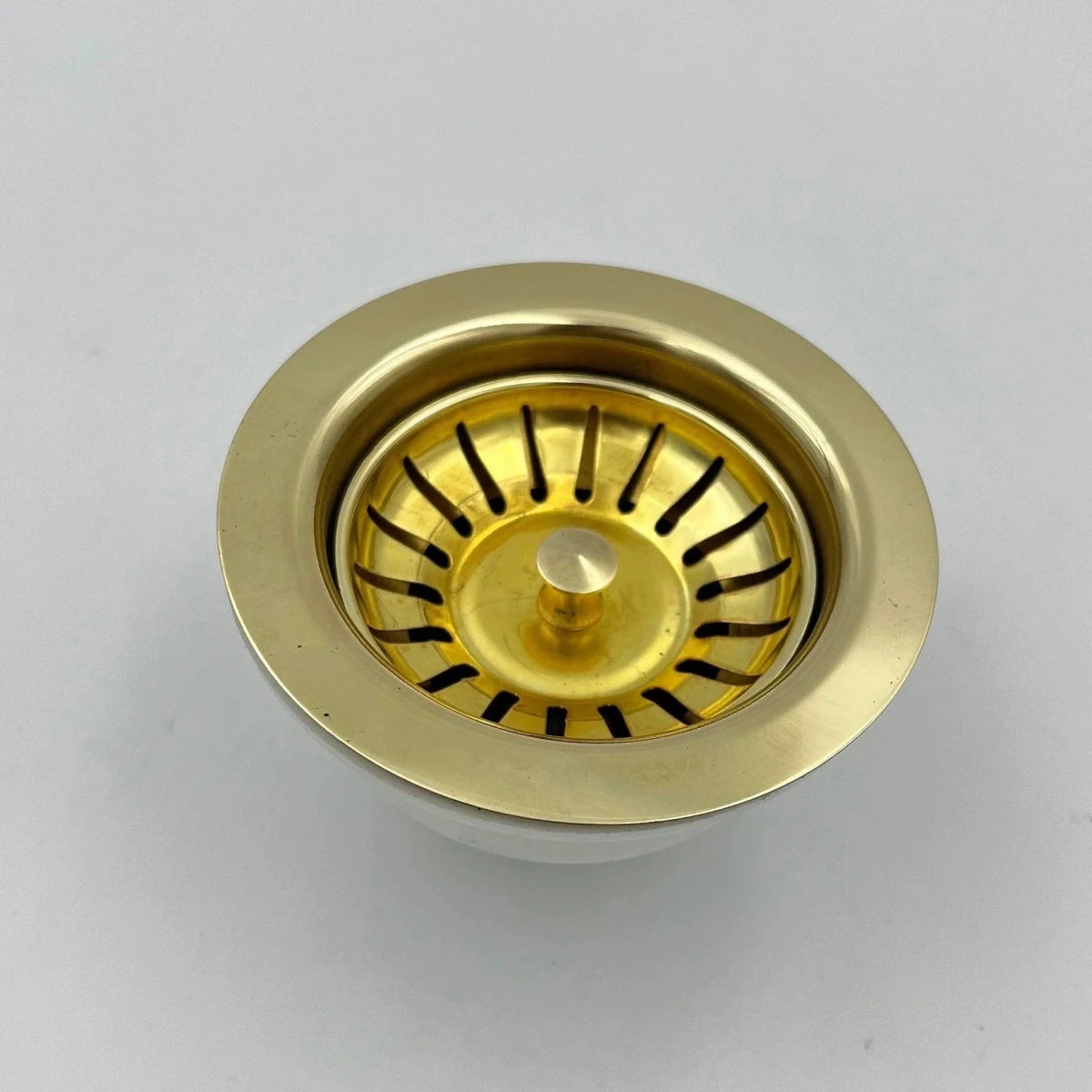 Unlacquered Brass Drain Kitchen Sink - The House Of Brass