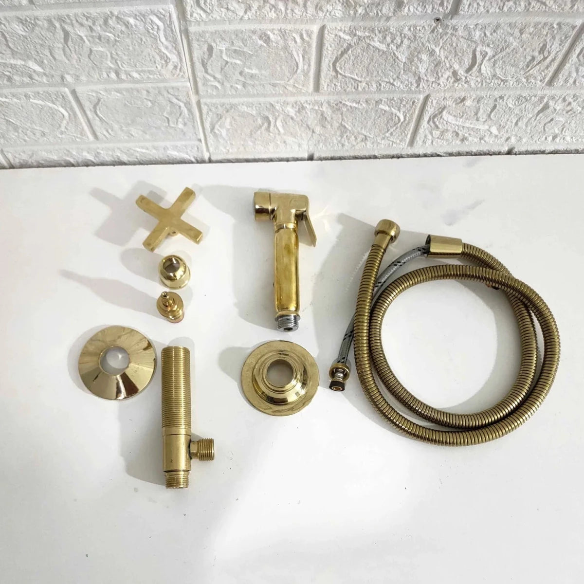 Unlacquered Brass Sprayer With Handle - The House Of Brass