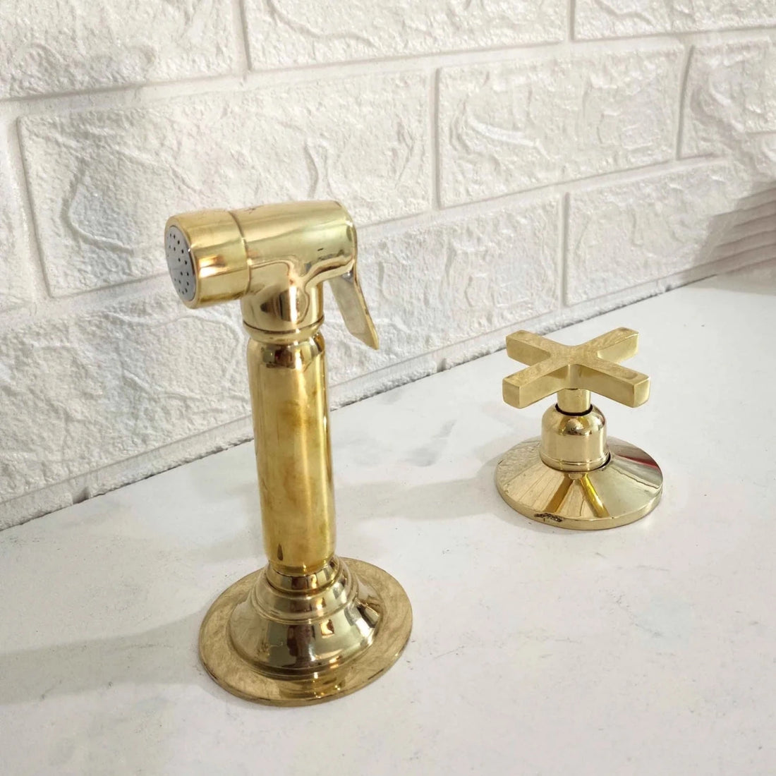 Unlacquered Brass Sprayer With Handle - The House Of Brass