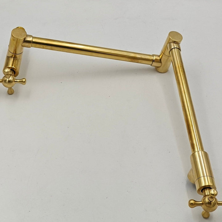 Unlacquered Brass Wall Mounted Pot Filler Faucet - 21" - The House Of Brass