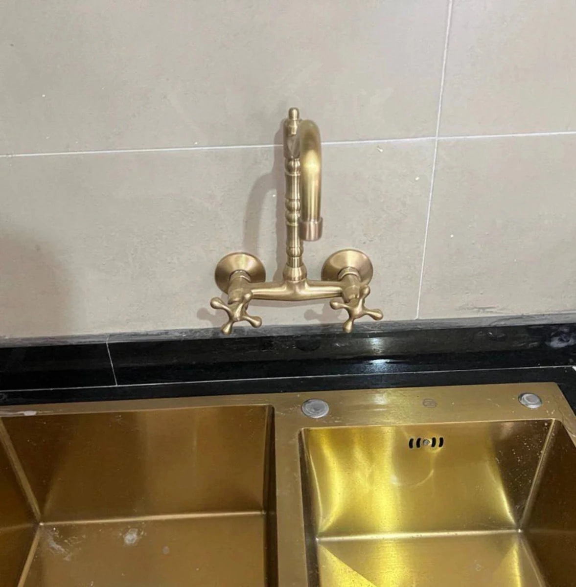 Vintage Wall-Mounted Kitchen Faucet - The House Of Brass