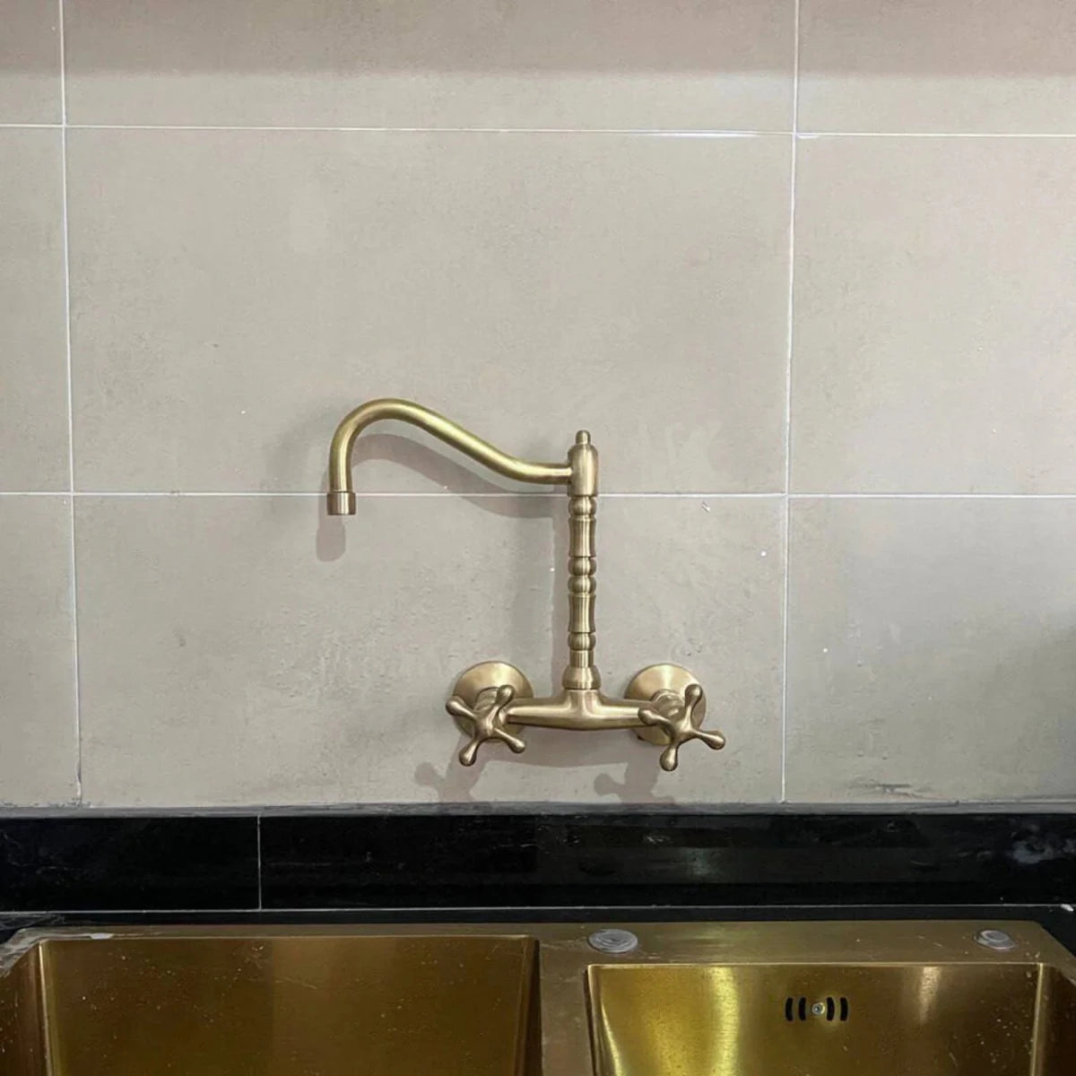Vintage Wall-Mounted Kitchen Faucet - The House Of Brass